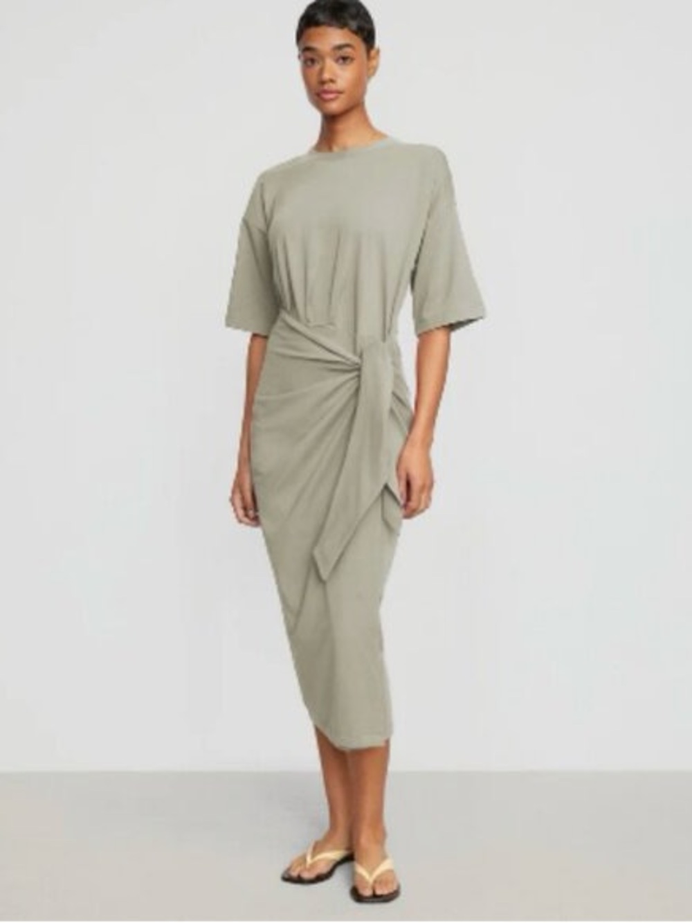 Modern Citizen Noa Organic Cotton T-Shirt Wrap Dress